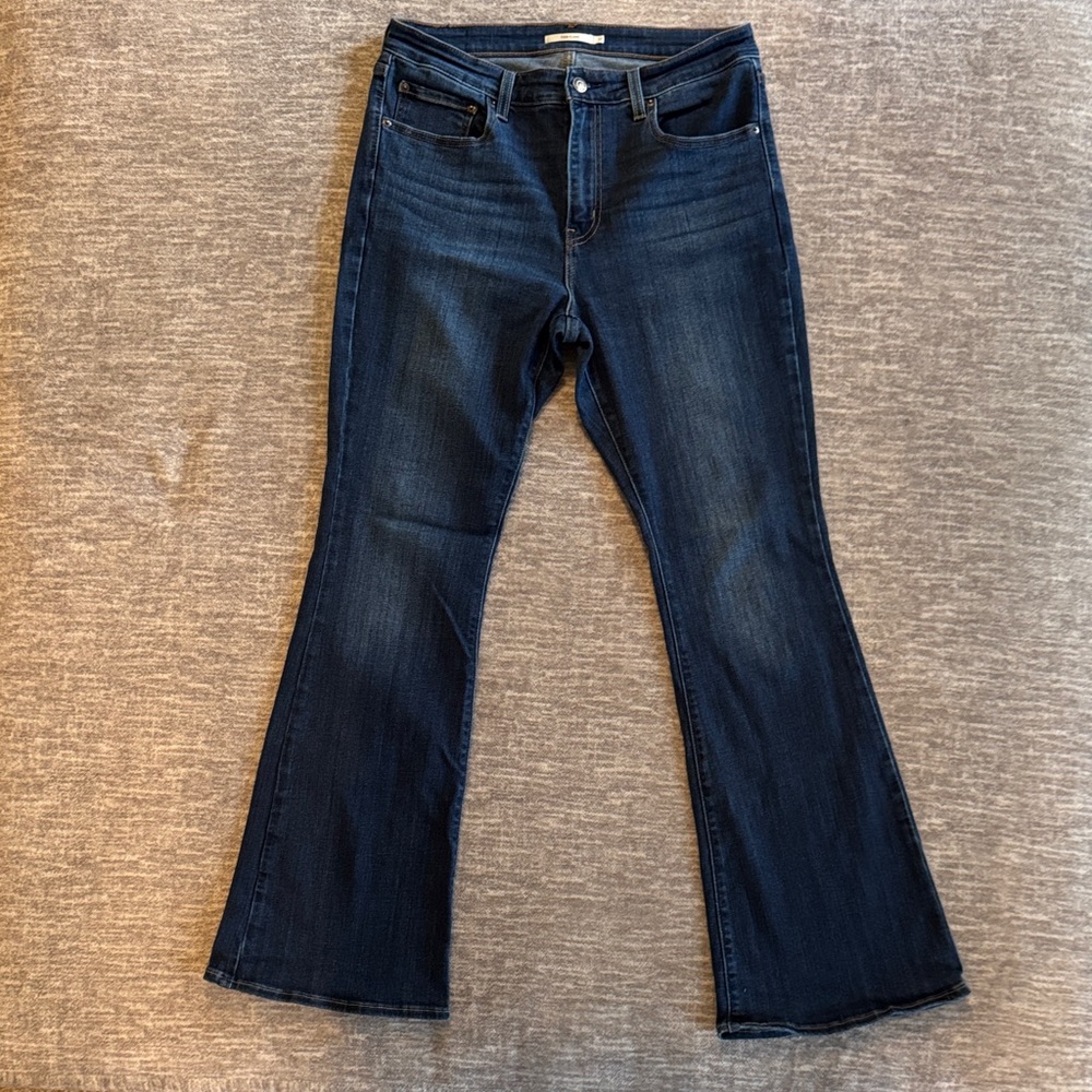 Levi's 726 Deep Indigo Flare Jeans